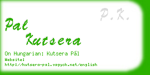 pal kutsera business card